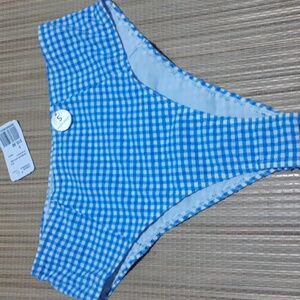 Forever 21 Gingham SwimwearBottoms# HighWaist#Cheeky#Size US Small#NWT